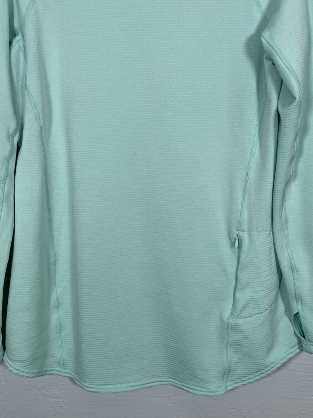 Duluth Trading Women M Light Blue Scenic View Lightweight Fleece Tunic Granola - Picture 2 of 9